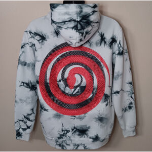 DJ Rezz Adult Medium Band Hoodie Coiled Snake Tie-Dye Oversized Hvwt RARE
